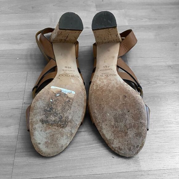 Jimmy Choo Brown Strappy Sandals Size 9.5 - Picture 7 of 7